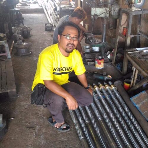 part stick as drat ulir besi / paduan kuningan