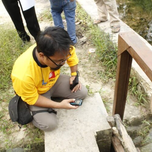 peninjauan tim raja pintu air di belitung