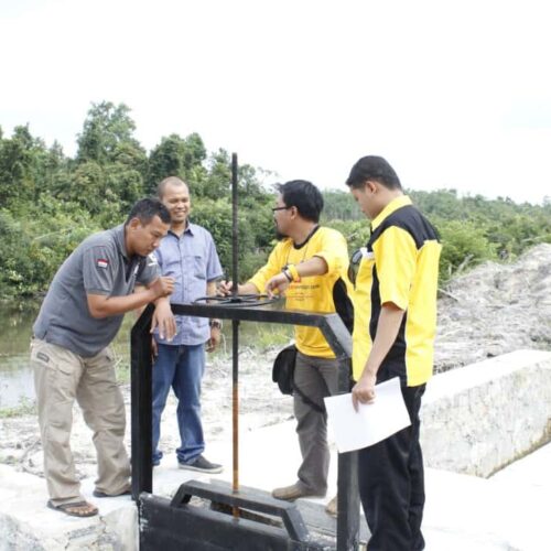 peninjauan tim raja pintu air di belitung