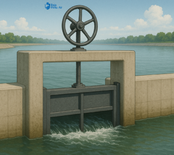 Ekosistem mangrove dan pintu air merupakan solusi terpadu yang efektif untuk melindungi wilayah pantai dari abrasi 