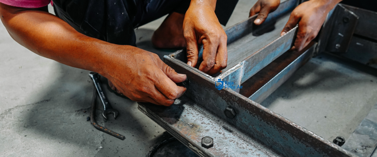 Pengeboran merupakan proses membuat lubang pada material besi menggunakan mesin bor dengan ukuran dan kedalaman tertentu